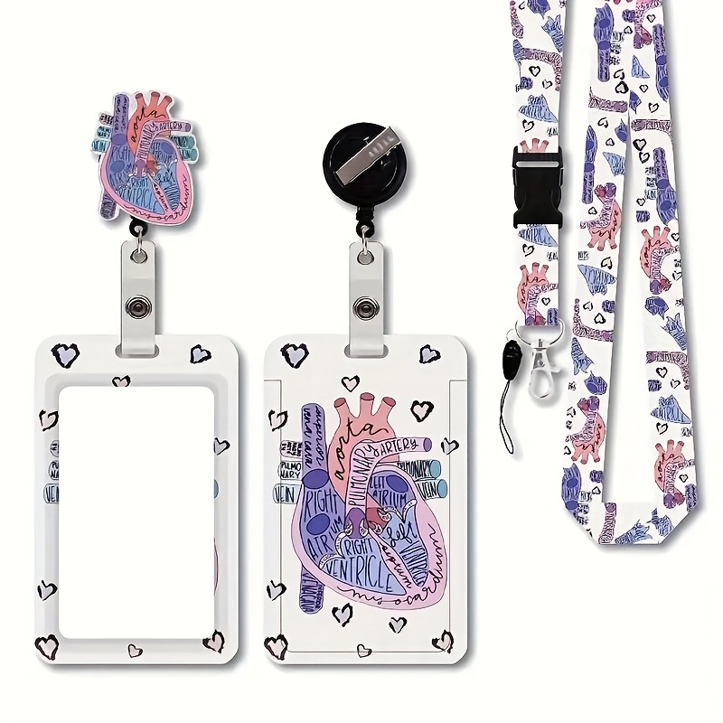 Sturdy, Breakaway Retractable Lanyard With Rotatable Clip & Id Badge Holder - Durable Plastic, Ideal For Nurses, Teachers, Students & Office Professionals