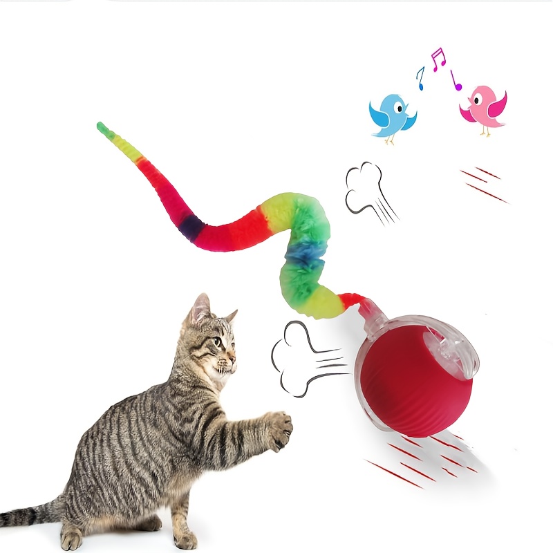 [Jouet intelligent] Nouvelle Balle Électrique pour Chat 2025, Jouet Intelligent Interactif Rechargeable par USB, Balle Roulante en ABS pour Chats et Chiens