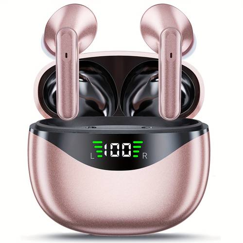 item picture tws in ear headphones with built in capacitive microphone touch control type c charging case suitable for music gaming sports and fitness in multiple compatible with iphone