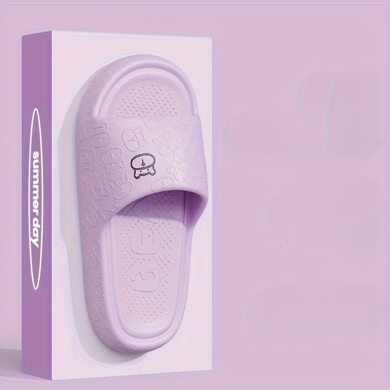 DEARBAG Leinen Hausschuhe | Atmungsaktiv Mit Bären-Motiv