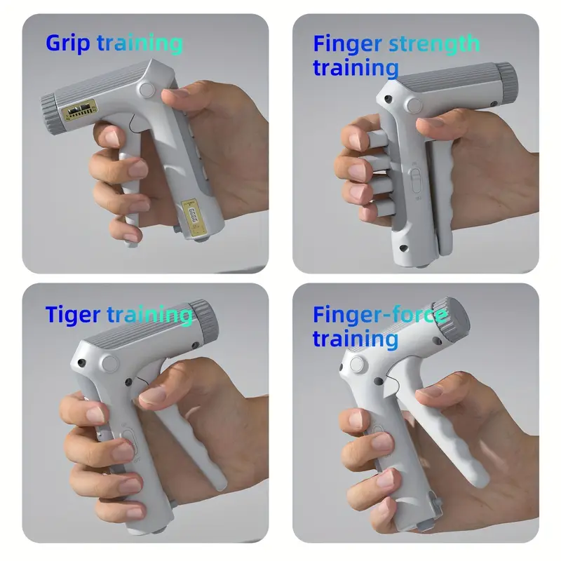 11 132 lbs 5 60kg smart hand grip trainer with pressure sensor adaptive weight durable spring mechanical counter non slip for finger arm strength fitness office relax black white compact Product details 3