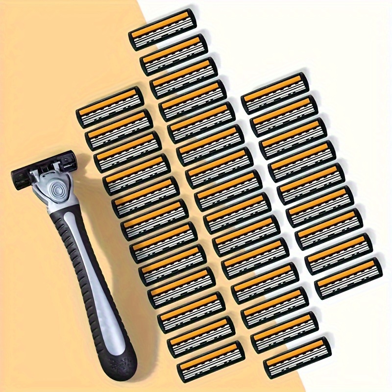 

3-layer Stainless Steel Safety Blades For Men - Replaceable For Smooth Shaves