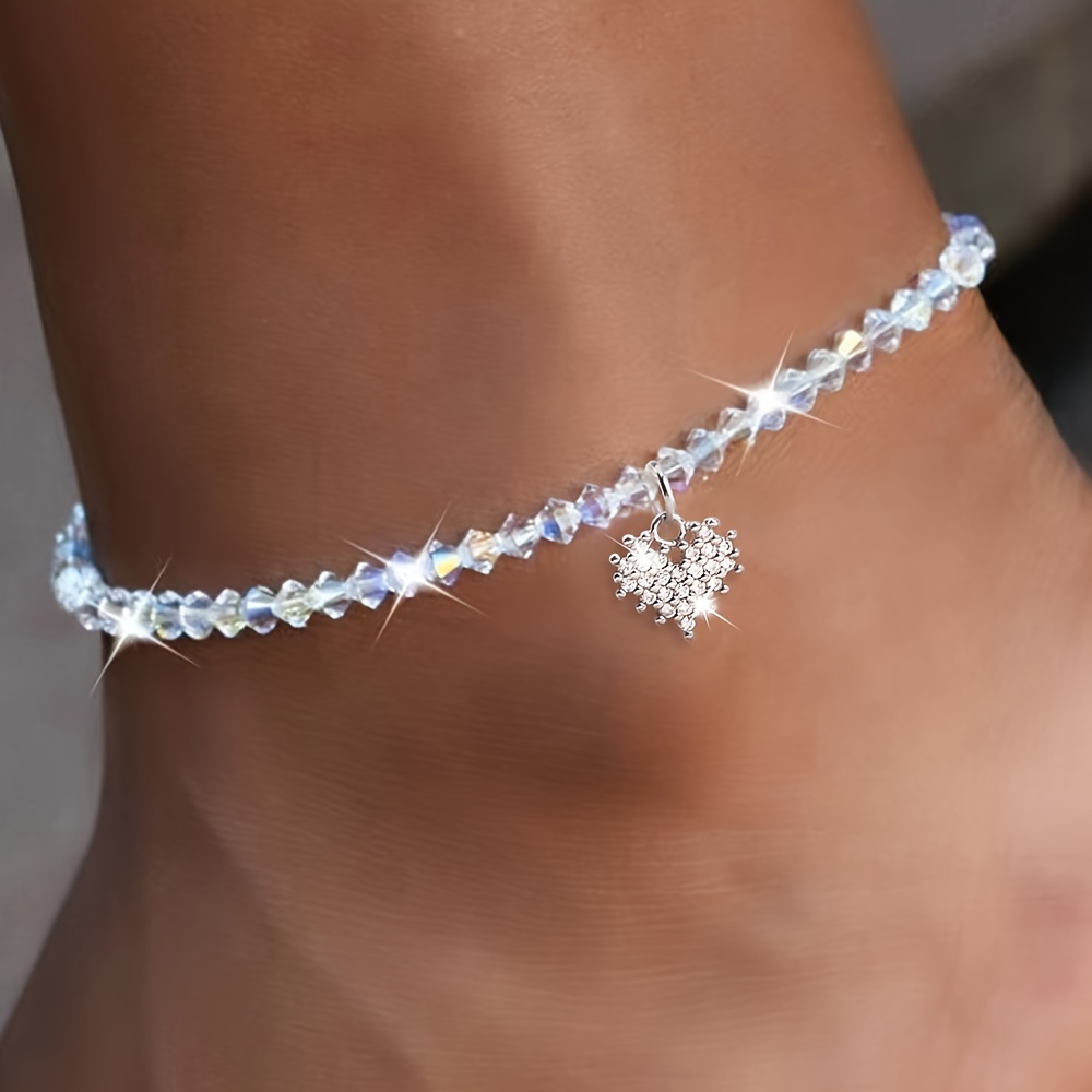 

Nooxian Anklet Zirconia Pendant - Beaded For , For &