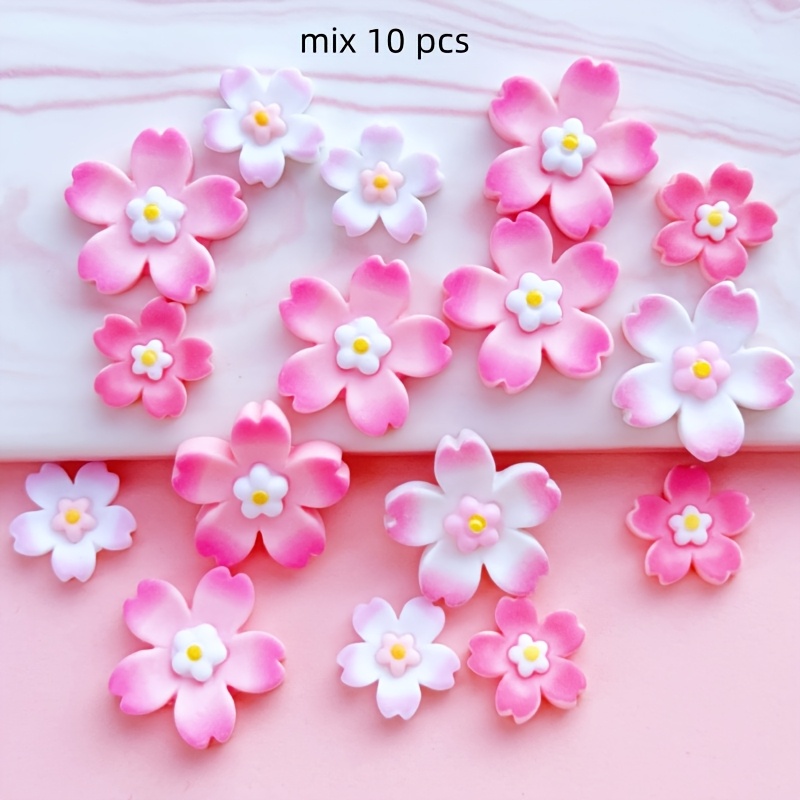 10pcs Mixed Cherry Handmade Resin Additions Patch Flat Back Used For Making Handicrafts Such As Earrings, Hair Additions, And Decorative Stickers (applicable 14 And Above)