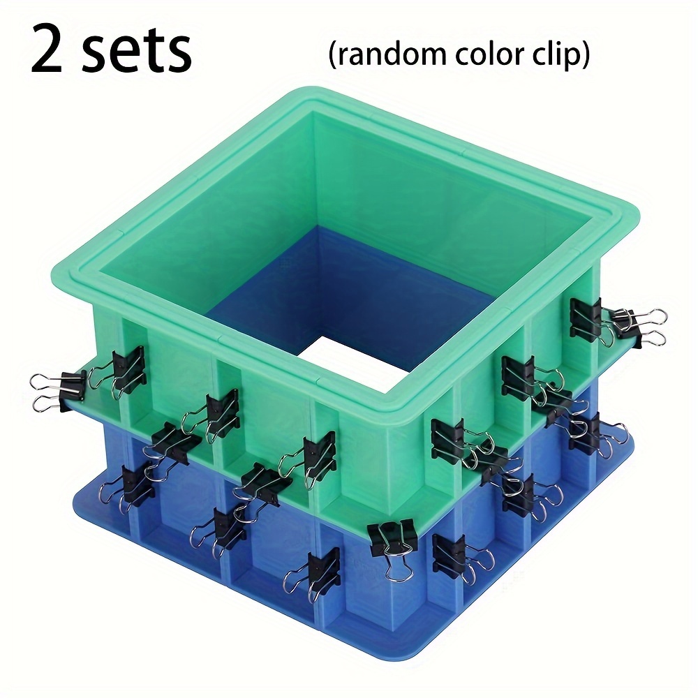 Image of Adjustable Mold Housing Kit For Silicone Mold Making - Plastic Silicone Mold Housing Kit - Free Combination And Tierable Mold Housing Kit - Ideal For Silicone Molds, Soap Molds, Wax Molds Etc