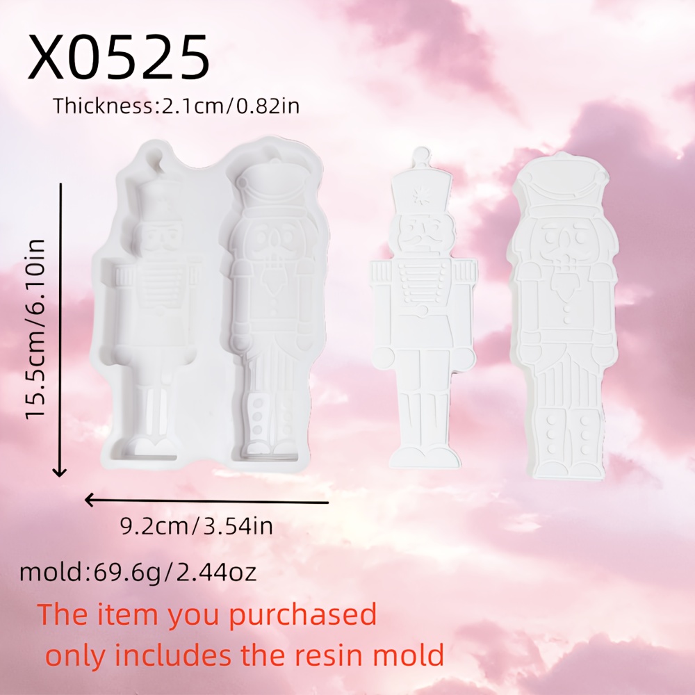 Image of Resin Silicone Mold Protective Ornament 3d Ornament Silicone Mold Diy Candle Silicone Mold Gypsum Ornament Silicone Mold Silicone Mold Home Decoration Epoxy Resin Mold 69g X0525
