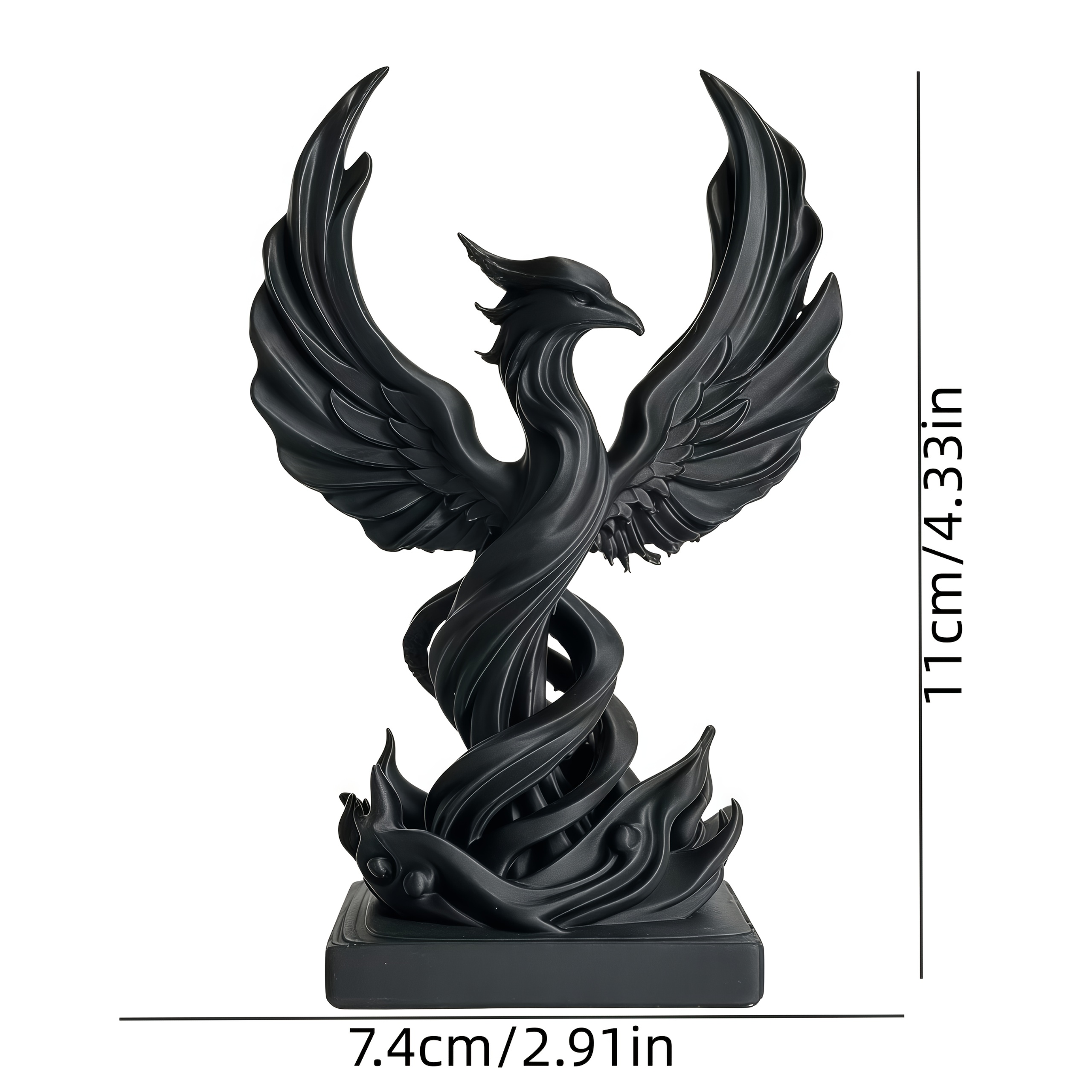 TEMU 1pc Statue de Gothique - Sculpture d' de Fantaisie à Colorier Soi-Même, Figurine en Plastique pour Présentoir, Cadeau de (' est un nom de groupe