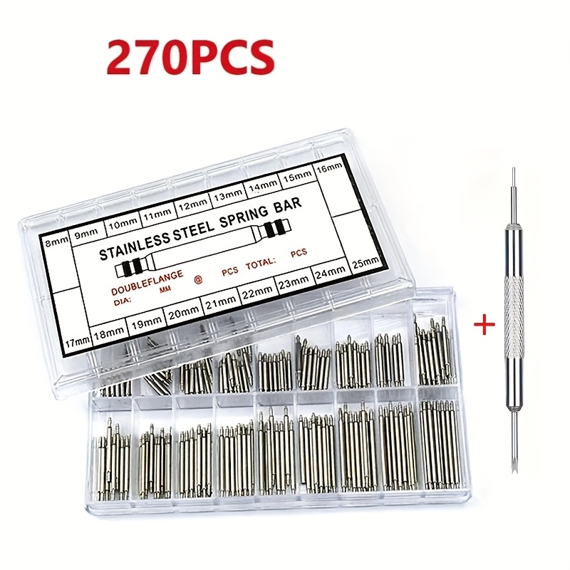 Watch Spring Bars Dia 1.5mm Length8mm - 25mm/ Watchband Strap Repair Tools Pin