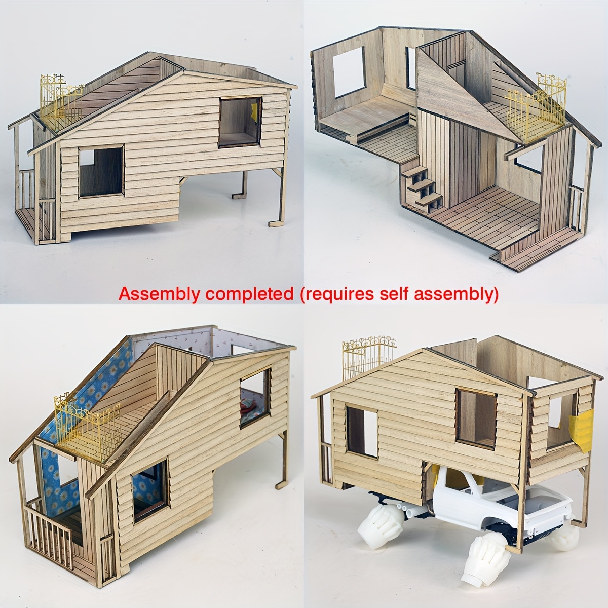 Assembly Architectural Model Sand Table Motor Home Building Components
