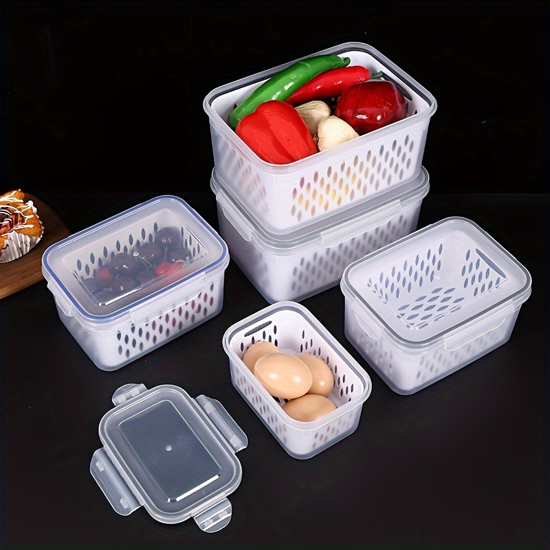 refrigerator storage bins household food storage