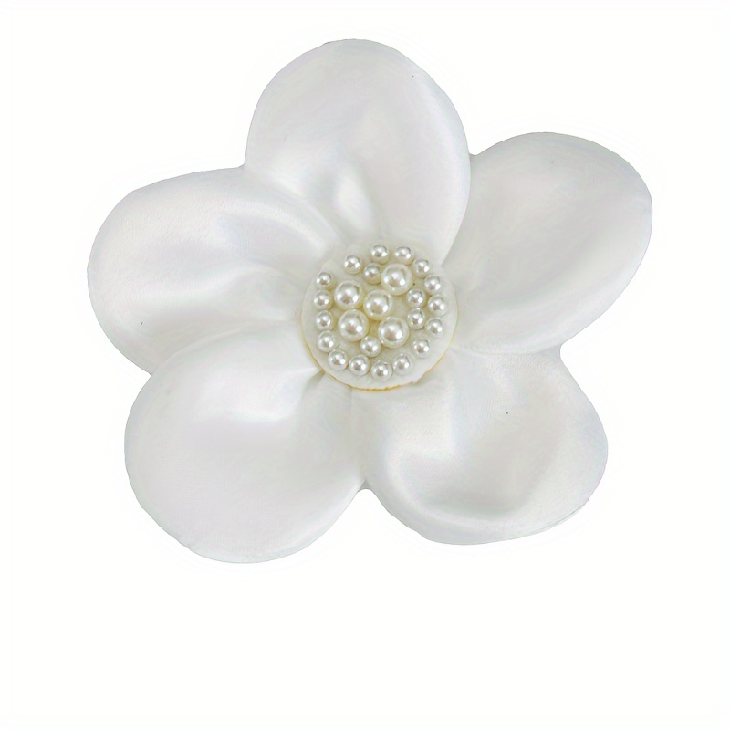 Image of 3pcs Black And White Flower Lace Patch Appliques For Dress Decoration
