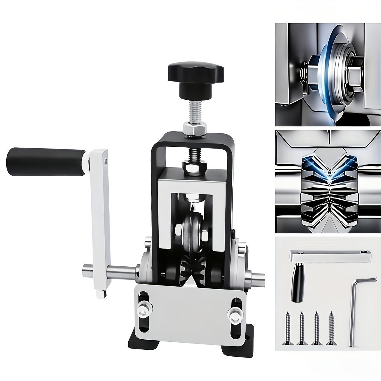 TEMU Pince à dénuder manuelle multifonctionnelle, double mode de fonctionnement avec et perceuse, convient aux câbles monocoudes multi-, lame