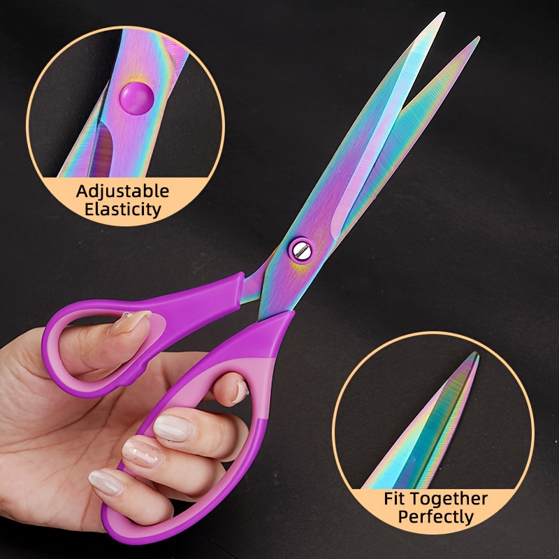 

Craft Scissors With Sharp & Handle - Ideal For Sewing, Arts, Office & Home Use, Rubber , Multipurpose Fabric Scissors Tool Set, School Supplies