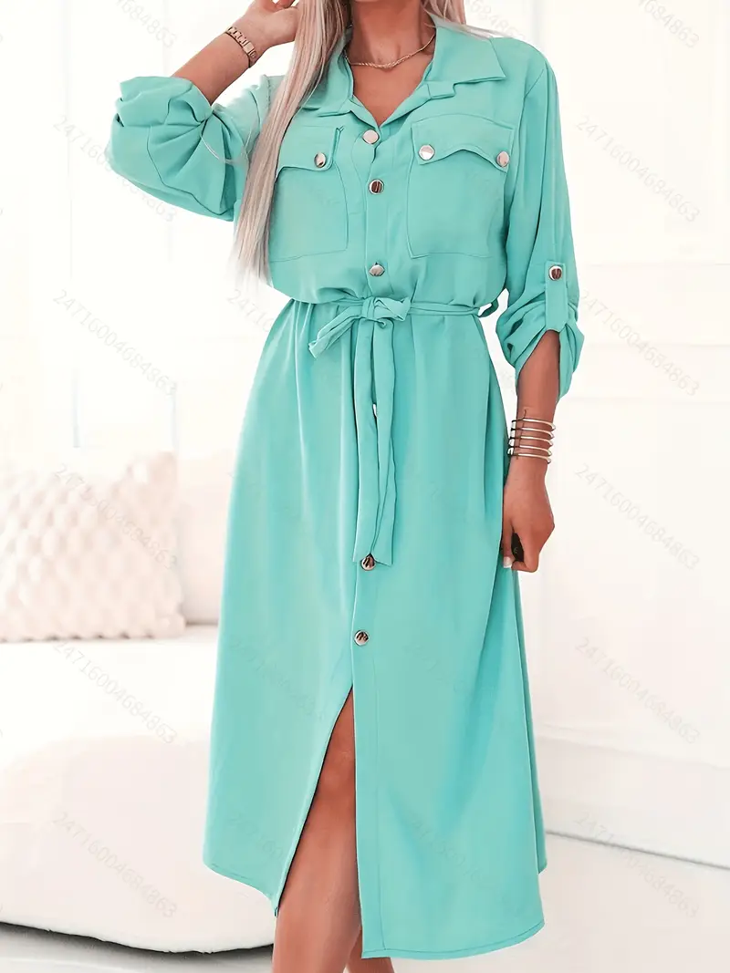 mint green shirt dress Linen Button Down Dress, Linen Shirt Dress Women, Long Sleeve Linen Dress, Linen Midi Dress, Mint Linen Shirt Dress, Linen Summer Dress