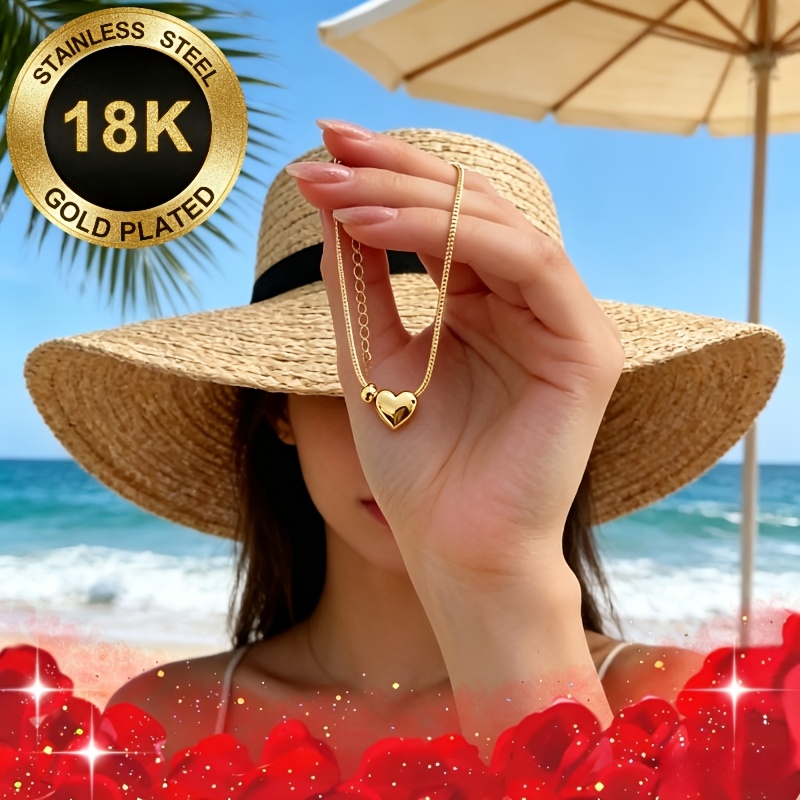 TEMU Pulsera con colgante de de acero inoxidable 316L | Pulsera única para fiestas en , adecuada para uso diario y ocasiones especiales, como