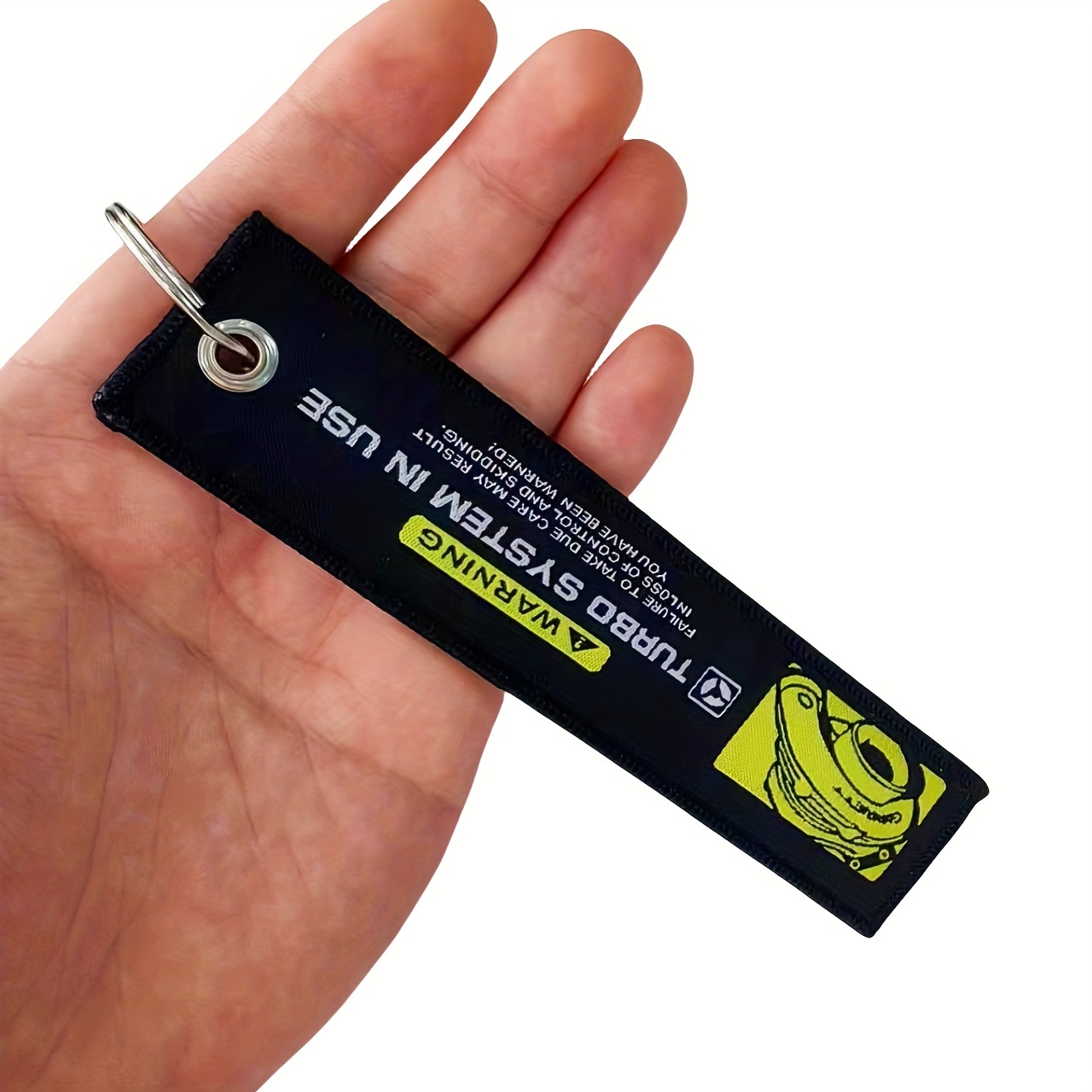 1pc Of New Jdm Slogan Keychain Featuring Double-sided Embroidery, Made Of Nylon, Suitable For Motorcycle And Auto Keys, A Car Accessory