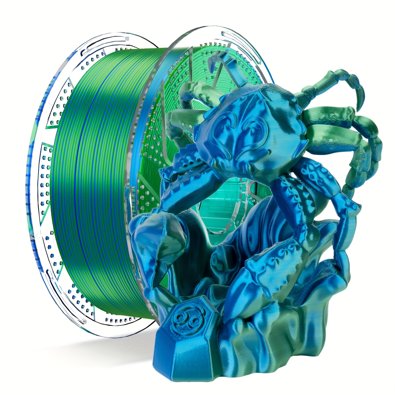E-shop 3D-Drucker-Filament CONJURE PLA, 1,75 mm Triolor-Filament, 1 kg/2,2 lb (Rot-Blau, Schwarz-Lila, Schwarz-Golden, Schwarz-Rot, Blau-Grün)