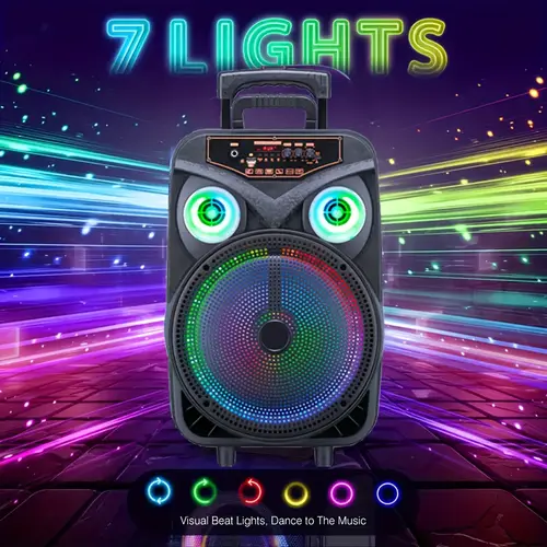 12 portable speaker with microphone speaker speaker party pull rod speaker high dance microphone k musician home wireless speaker