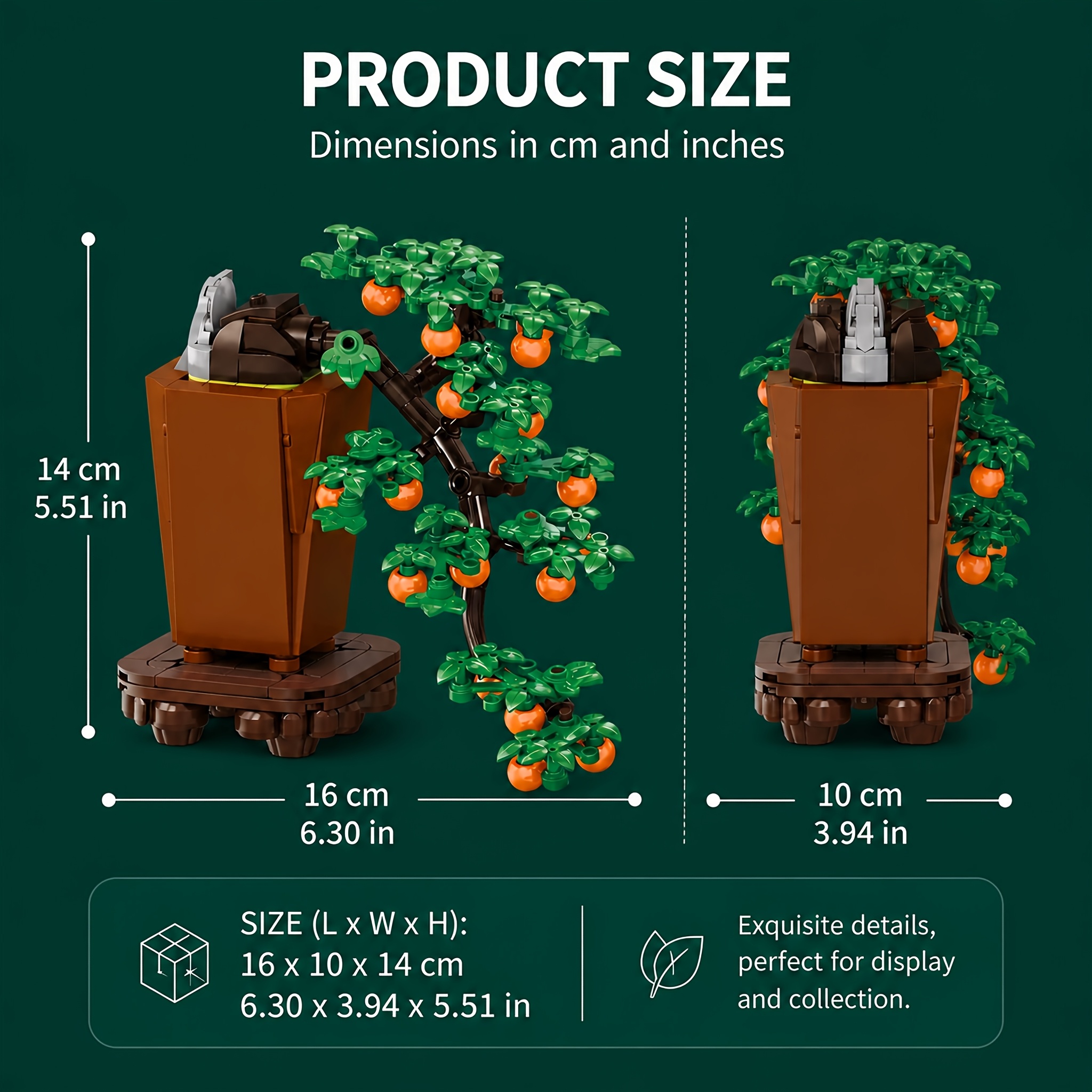Fun Creative Bonsai Building Blocks Set