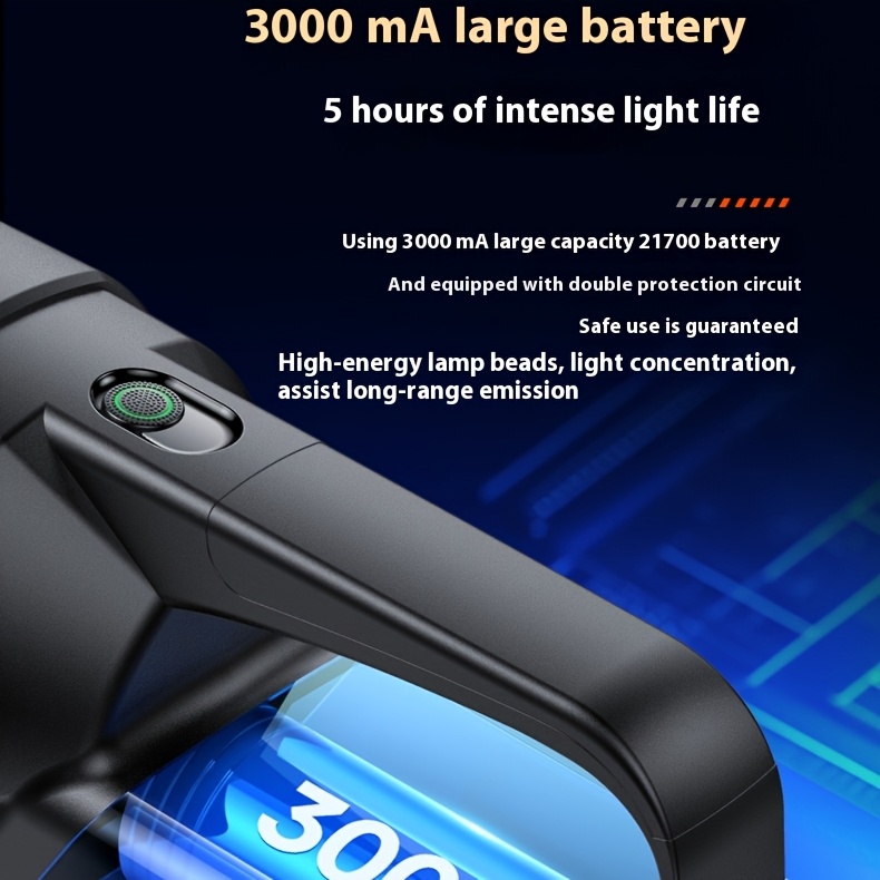 Philips Rechargeable Battery Flashlight, Ultra-Long Life, High Capacity, Portable Spotlight for Outdoor and Emergency Lighting