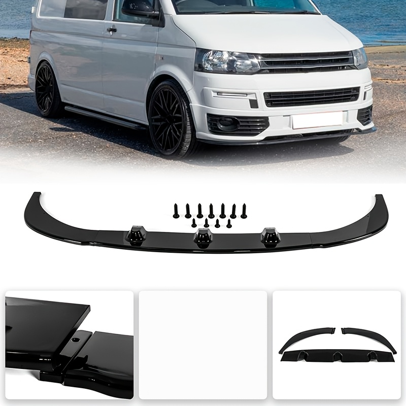 Gloss Black 3pcs Front Splitter Lip for VW Transporter T5