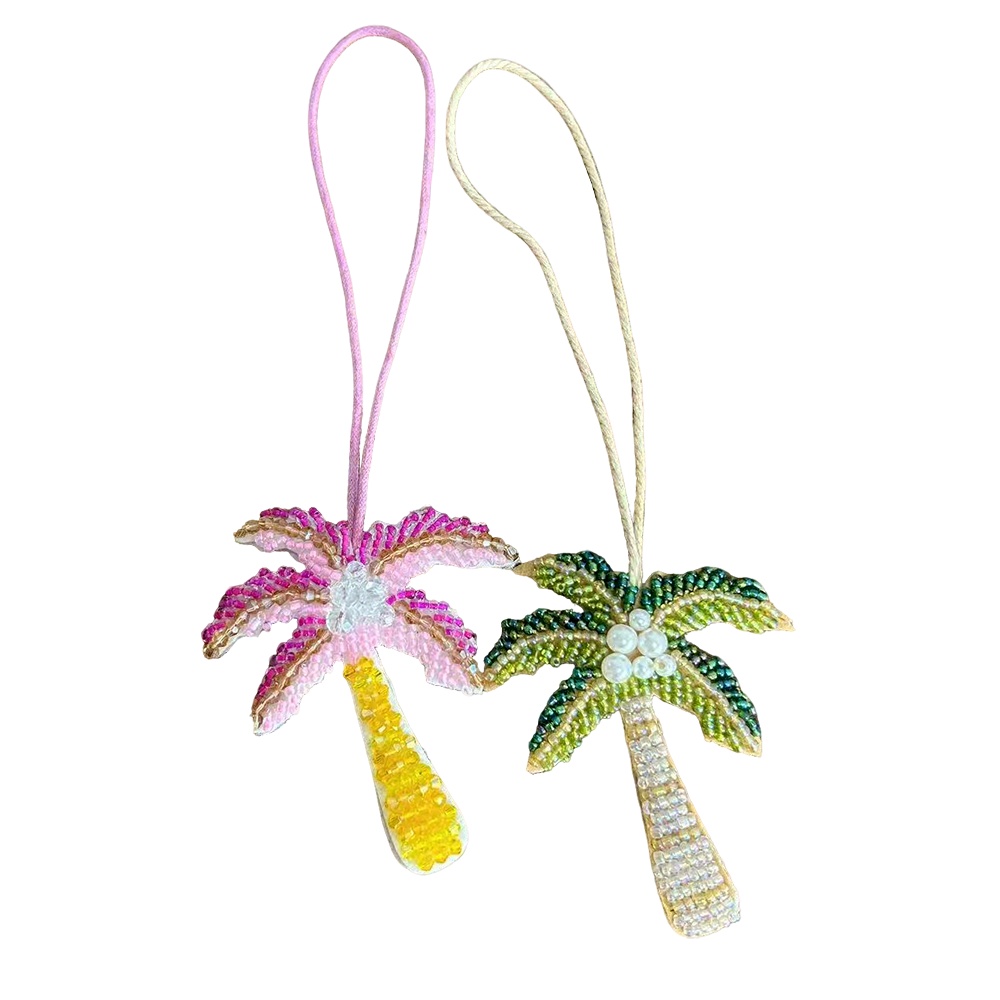 1pc handmade beaded palm tree keychain tree Temu Mauritius
