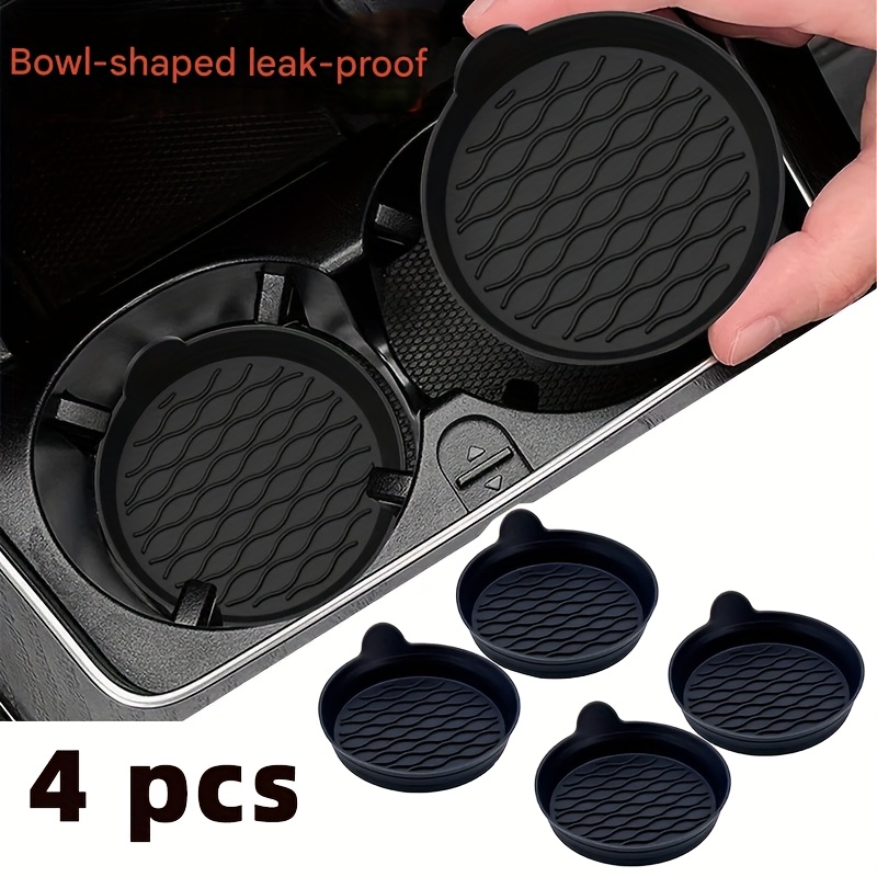 car silicone coaster car   universal round car storage slot anti slip mat   water cup base mat