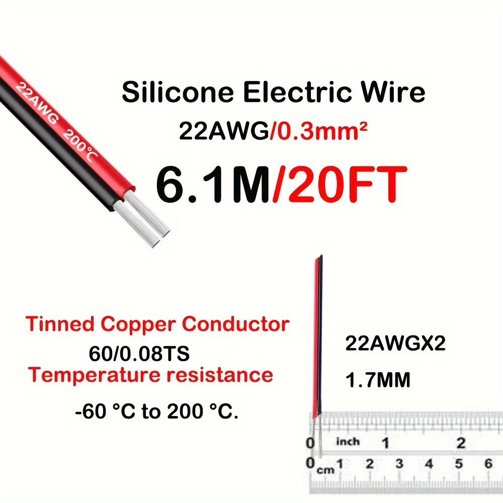 Speaker Wire 22 Awg Gauge - Electrical Wire Low Voltage Cord In Wall Audio Speaker Wire Cable Speaker Wire Cable Stereo, Car Or Home Theater
