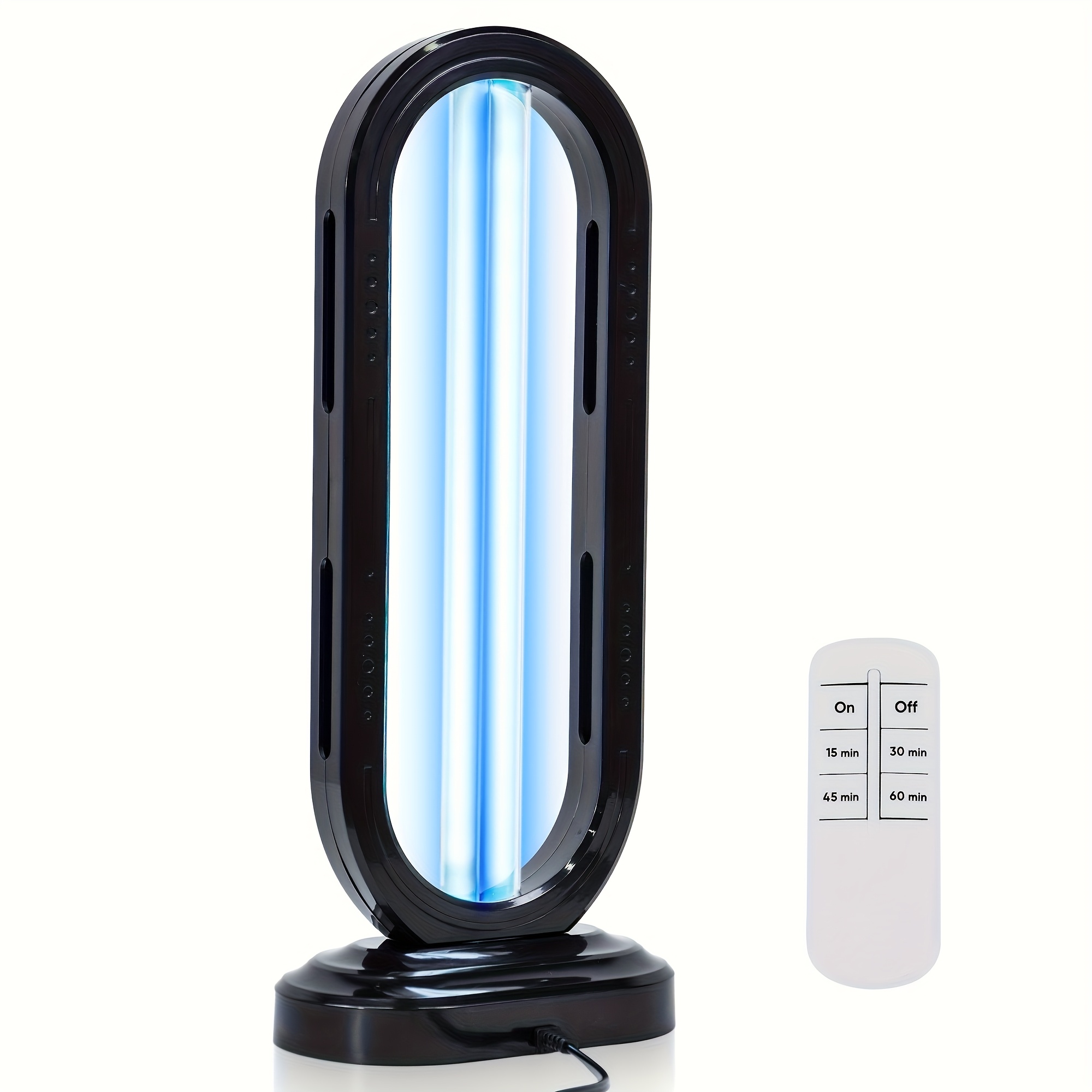 TEMU Portable Uv Ozone Lamp -110 Volts, , Suitable For Home And Travel Use With Blue For Air Purification And Sterilization, Suitable For Bedrooms, Offices, Kitchens, Convenient And Protection Of