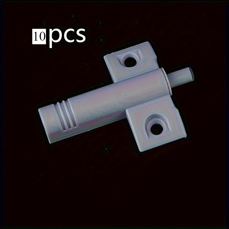 Image of 10pcs Soft Close Cabinet Door Stoppers - Quiet Plastic Hinges With Cushion Pads, Anti-collision Device For Kitchen Cabinets, Durable Material, Industrial Hardware Accessories, Ideal For Home Use