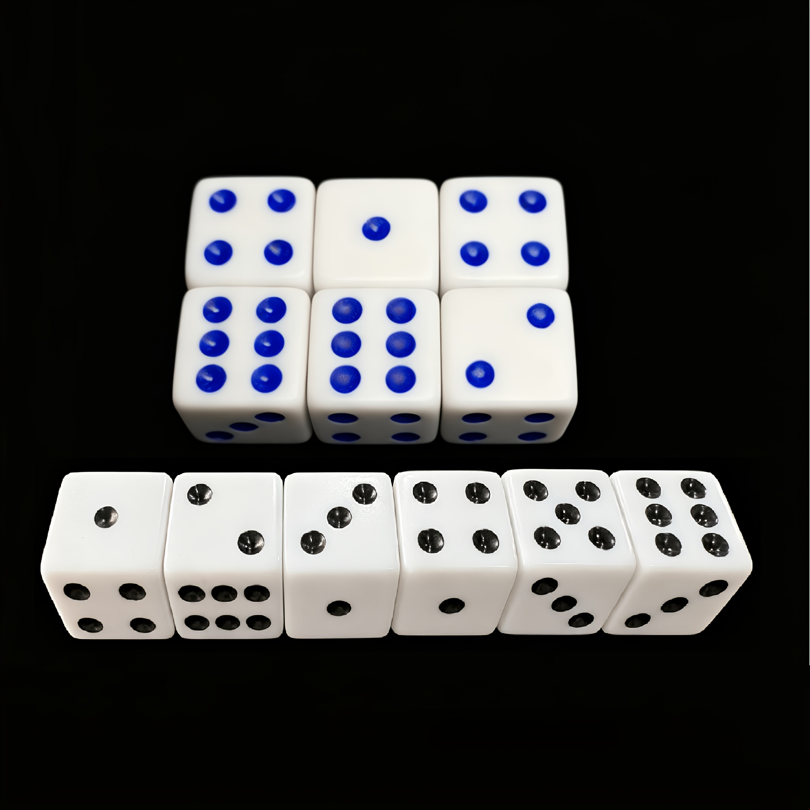 24pcs Standard White Acrylic Polyhedral Dice Set