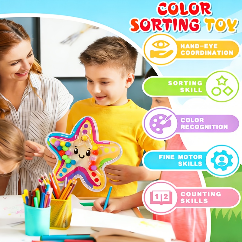 Multicolor PVC Beads for Kids, Educational Toy