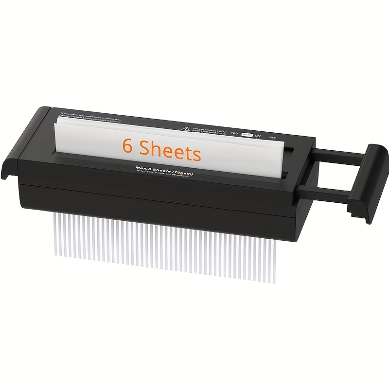 Paper For Home, 6 Sheet Strip Cut Paper Without Basket, Portable Extendable Arm Design With Protection For Home Office