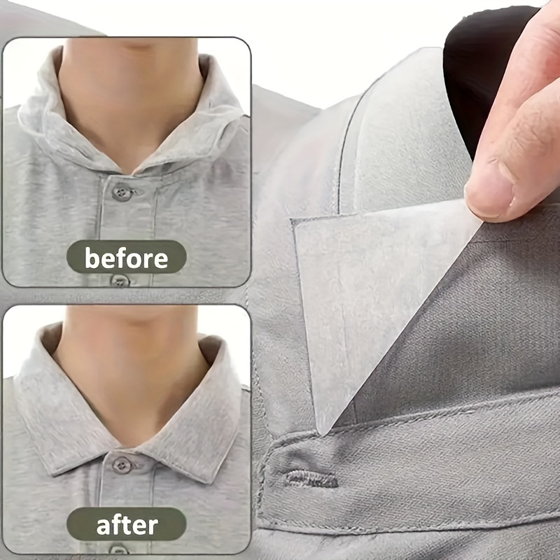 30pcs collar stay stickers   collar support strips reusable plastic collar shapers for   shirt     fashion accessory adds cool   style Product details 3