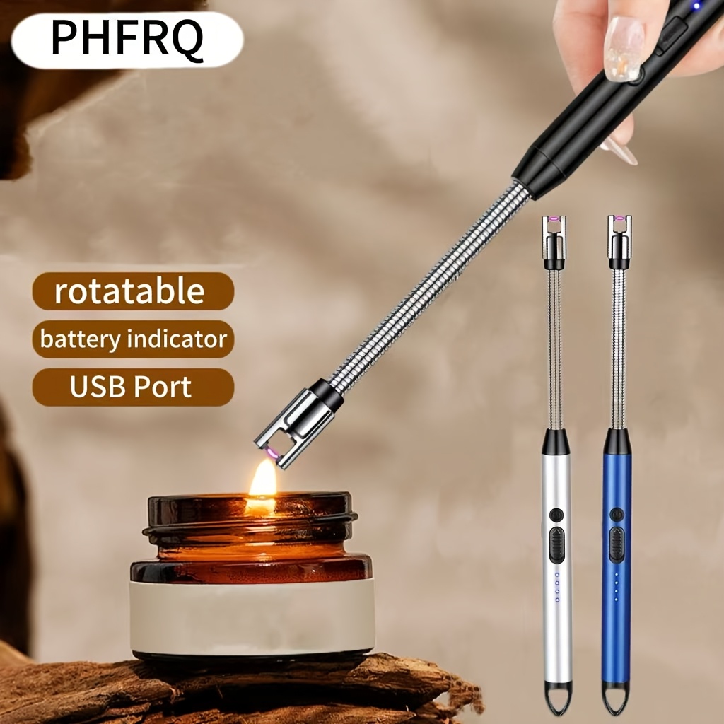 phfrq 1pc rechargeable arc usb lighter portable multi purpose electronic lighter for bbq camping and home use kitchen tools household gadgets perfect gift for valentines day and new year 0