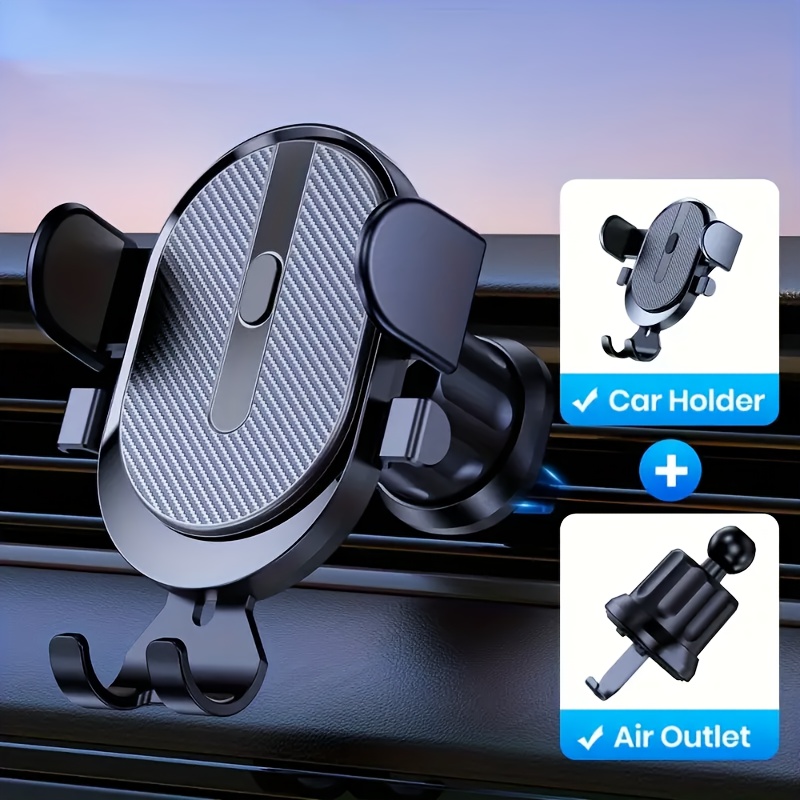 

Car Phone Holder , Universal 3- , Abs , No , Compatible Iphone Samsung, 2023 Locking