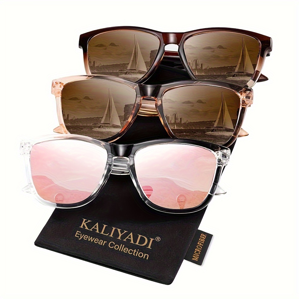 TEMU 3pcs Kaliyadi Valentine's Day Official Promotion Women's -polarized -women's Trendy For Suitable For Decoration,, Shopping, Street Photography, And