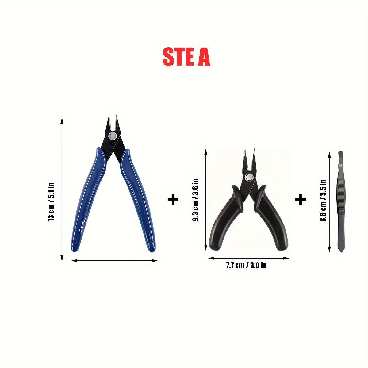 3d Metal Model Assembly Kit: Ergonomic Pliers, Tweezers & More - Precision Crafting Tools 14+