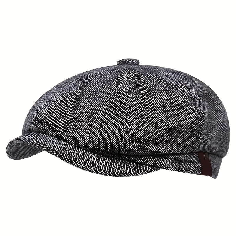 TEMU British Style Newsboy Caps For Men And Women - Street Style Berets, Solid Color Flat Caps And Golf Caps - Perfect For Cosplay And Casual Wear