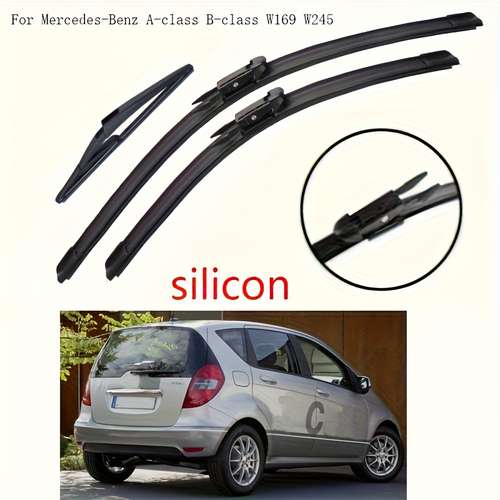 LST Front Windshield Wiper Blades For Mercedes-Benz A-Class W169 – Set Of 2 (Black)