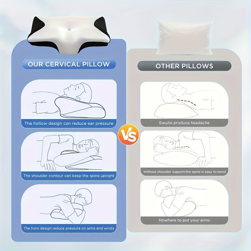 cotton orthopedic pillow for neck sleep support cervical pillow with adjustable neck support latex cervical pillow for back and neck for spinal and comfortable sleep details 2