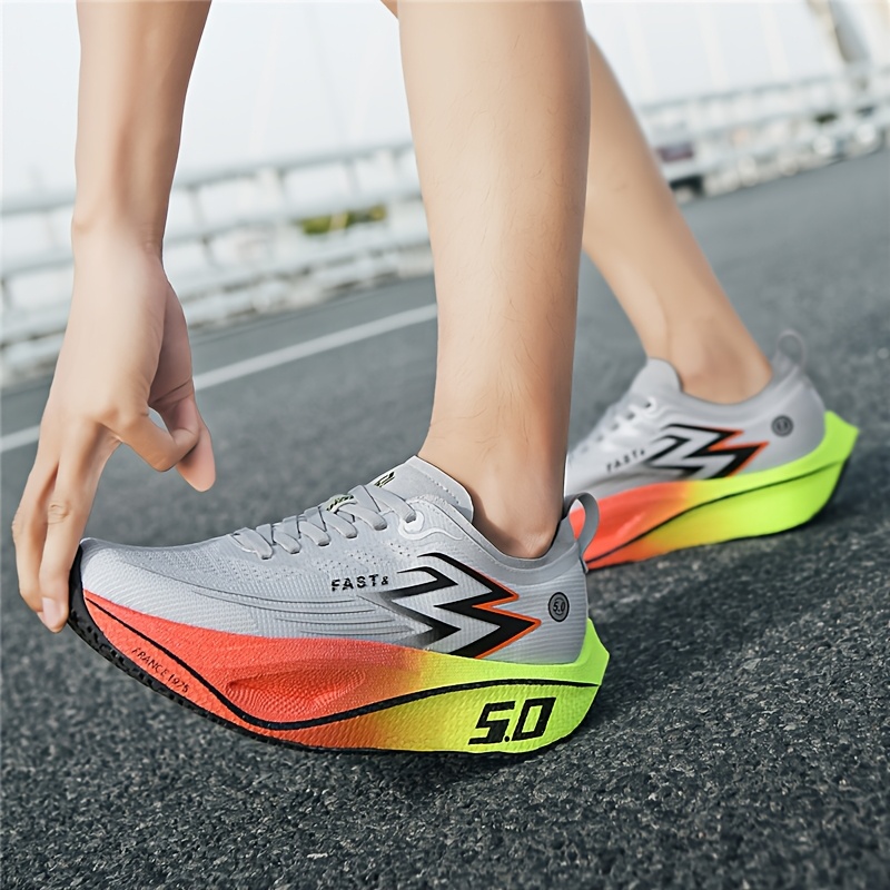 Feiran 5.0 Full Sole Carbon Plate Running Shoes Men's Competitive Ultra-Light Shock Absorbing Sports Shoes Casual Non-Slip Breathable Fashion Versatile A10