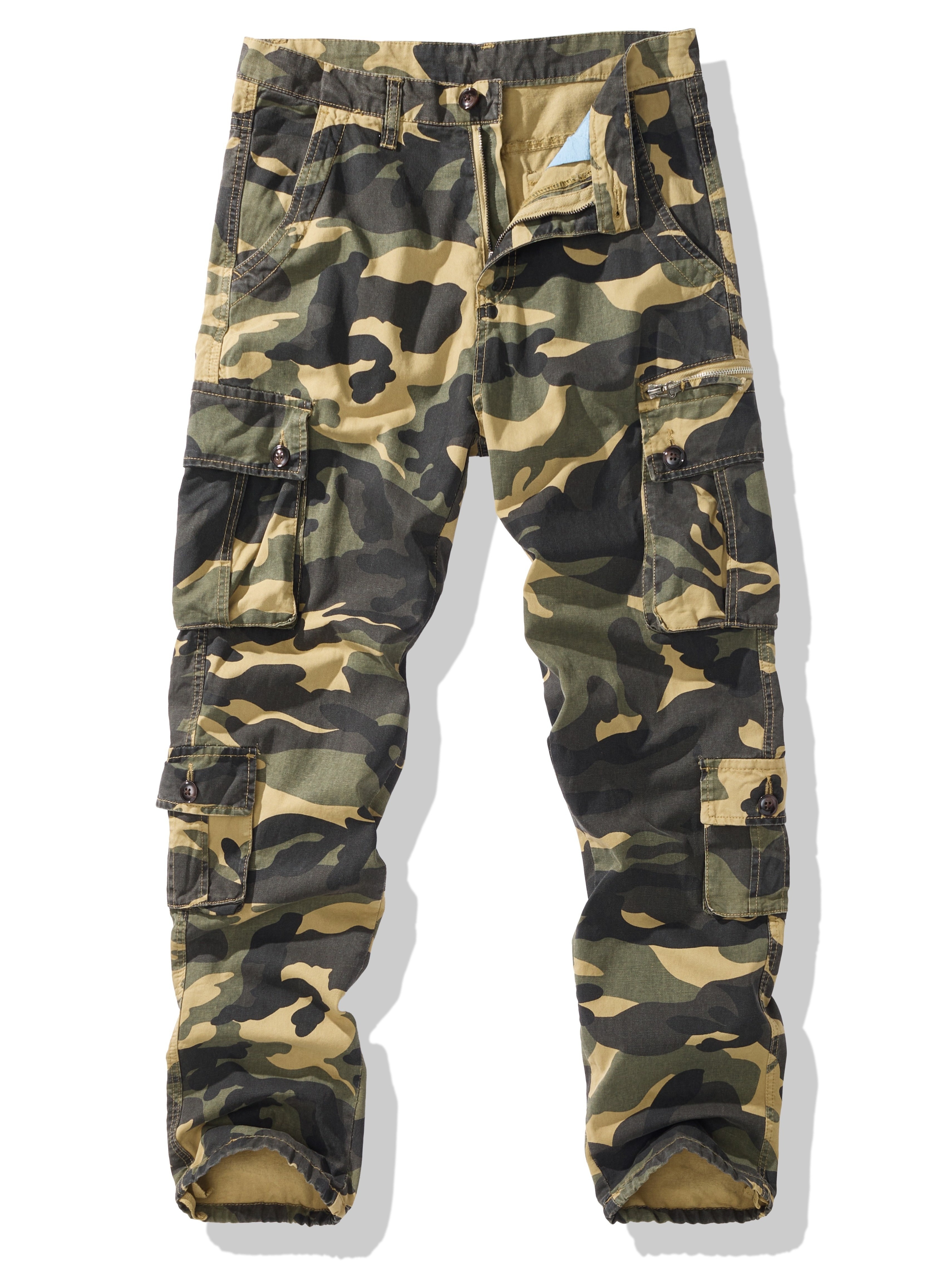 Camo Pants Pantaloni Cargo Mimetici Blu Pantaloni Cargo Mimetici