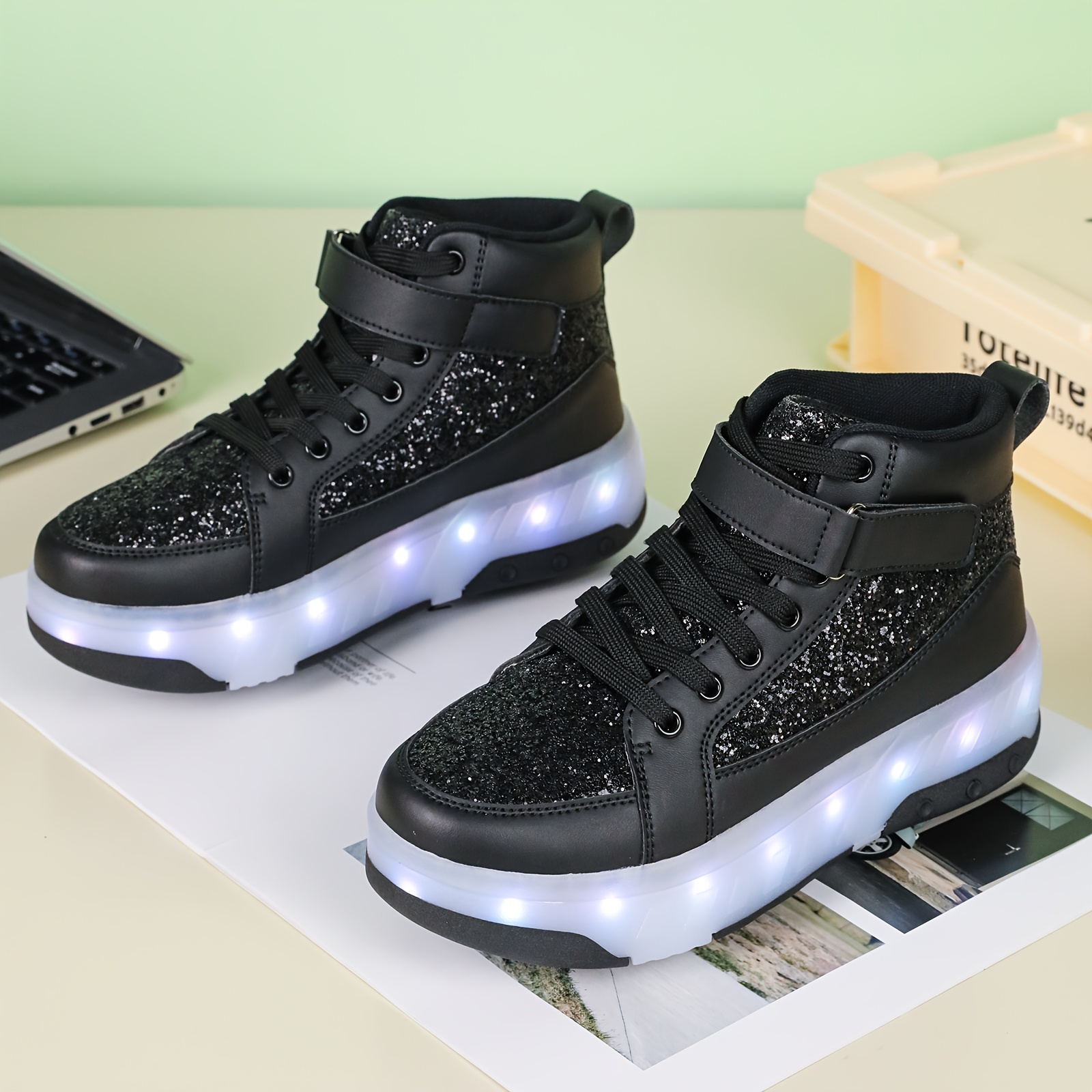 Sneaker Damen Leuchtschuhe Leuchtschuhe FÃ¼r Jungs Comemore