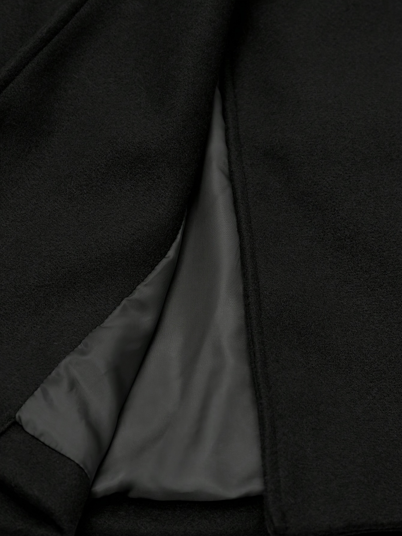 womens elegant black trench coat formal   coat machine washable long formal coat for office parties casual outfits winter outerwear ladies winter coats decorative button details   fur trim Product details 4