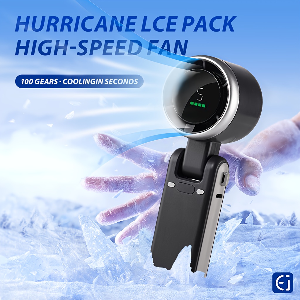Image of 5-speed Portable Mini Handheld Fan, Quiet Usb Rechargeable Pocket Fan, Long-lasting Battery Personal Cooling Fan For Outdoor Camping Makeup Travel Men Women Great Gift Idea