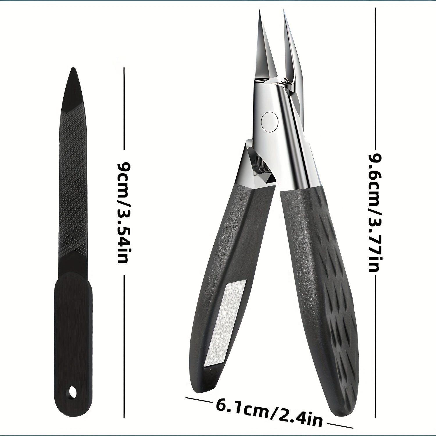 Image of Nail Clipper Designed For Thick Ingrown Nails And Ingrown Care, Stainless Steel, Nail Files, Father's Day Gift, For Toenail & Foot Clean, Duangduangbiu, Ideal For Manicure & Pedicure Care