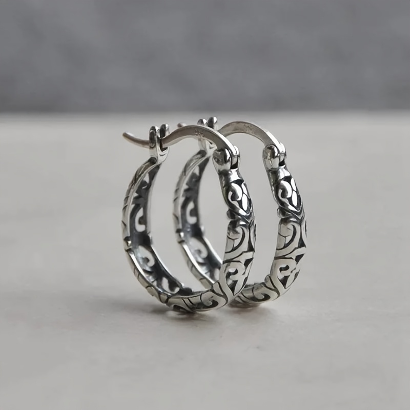 

Vintage -chic Irish Hoop Earrings For Women - Hypoallergenic 304 Stainless Steel, & Party Wear