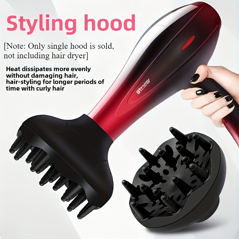 TEMU Reusable Wave Styling Nozzle, Integrated Concentrator And Diffuser, Hair Dryer Accessory, Curling Styling Tool, Essential For Home Daily Styling