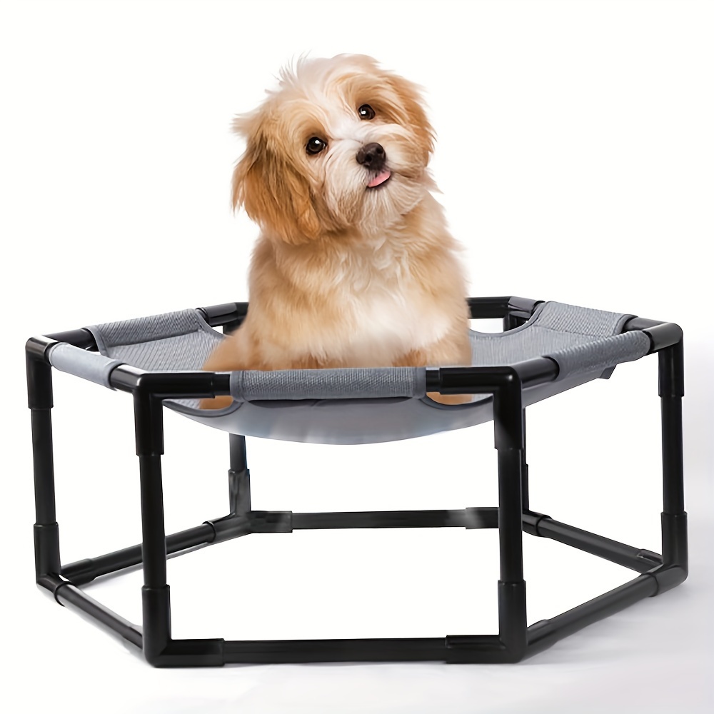 

Elevated Pet Dog Cat Bed For Indoors & Outdoors, Small, Grey